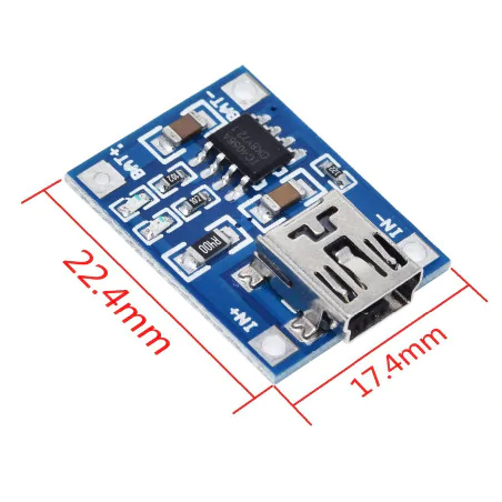 Moduł Ładowarka ogniw Li-Ion z TP4056 MINI USB 1A Arduino - sklep ...